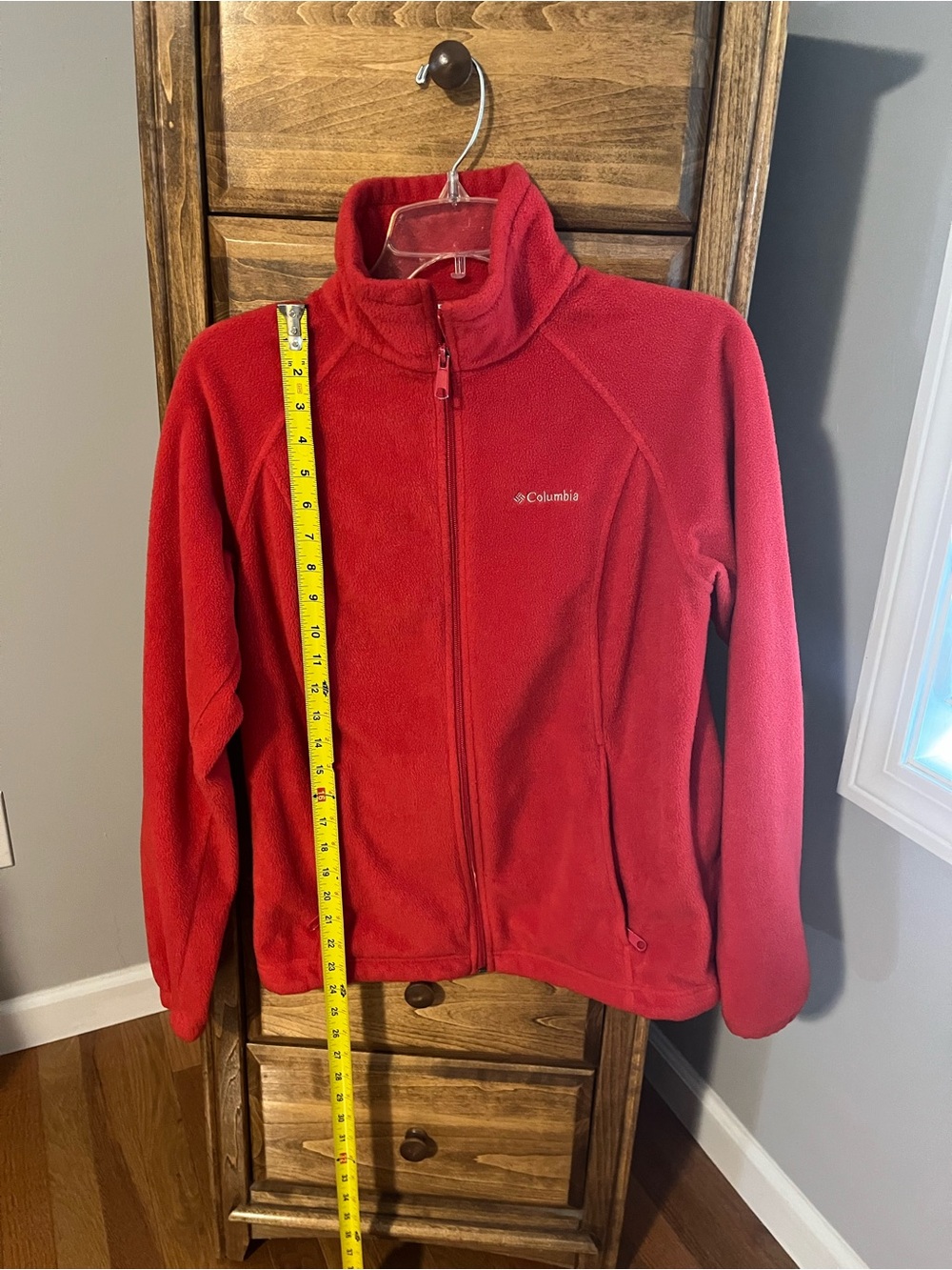 Columbia Red Women's Full-Zip Fleece Jacket